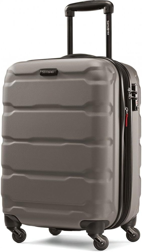 Samsonite Omni PC Hardside Expandable Luggage with Spinner Wheels, Carry-On 20-Inch, Silver | Amazon (US)