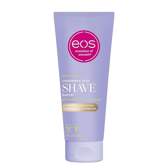 eos Cashmere Skin Collection Shave Butter- Vanilla Cashmere Scented, Non-Foaming Shave Cream, 7 f... | Amazon (US)