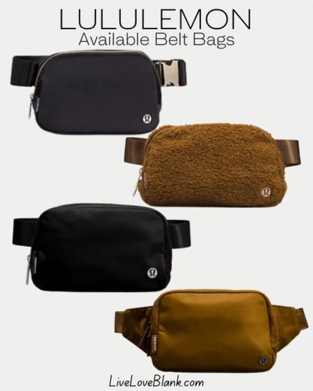 Lululemon belt bags available to order 🙌🏻 even a new release! These go fast and would make a great holiday gift!

#LTKGiftGuide #LTKHoliday #LTKstyletip