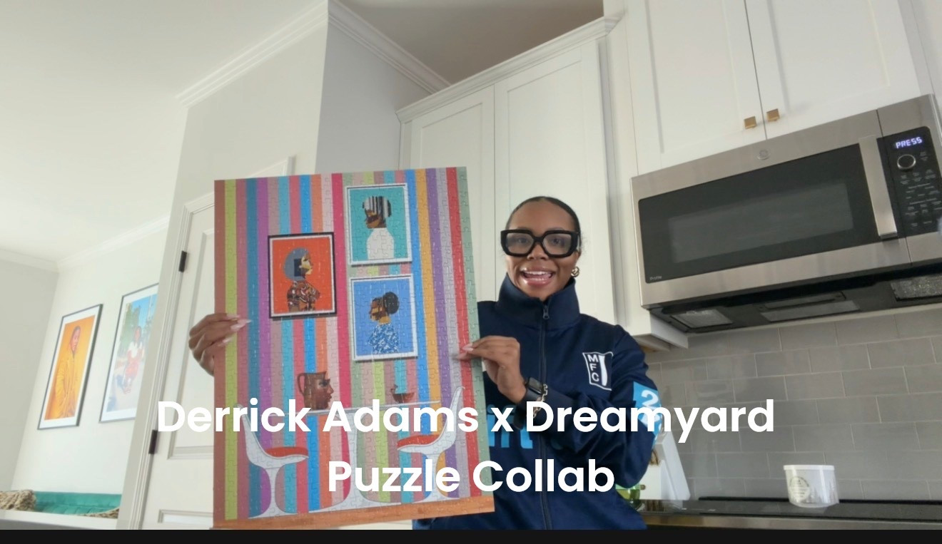 Puzzles as art? Yes please. Will be framing this Derrick Adams one very, very soon 🩵 

#LTKU #LTKHome #LTKSaleAlert