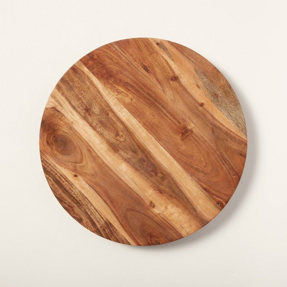Round 18"" Natural Wood Lazy Susan - Hearth & Hand with Magnolia | Target