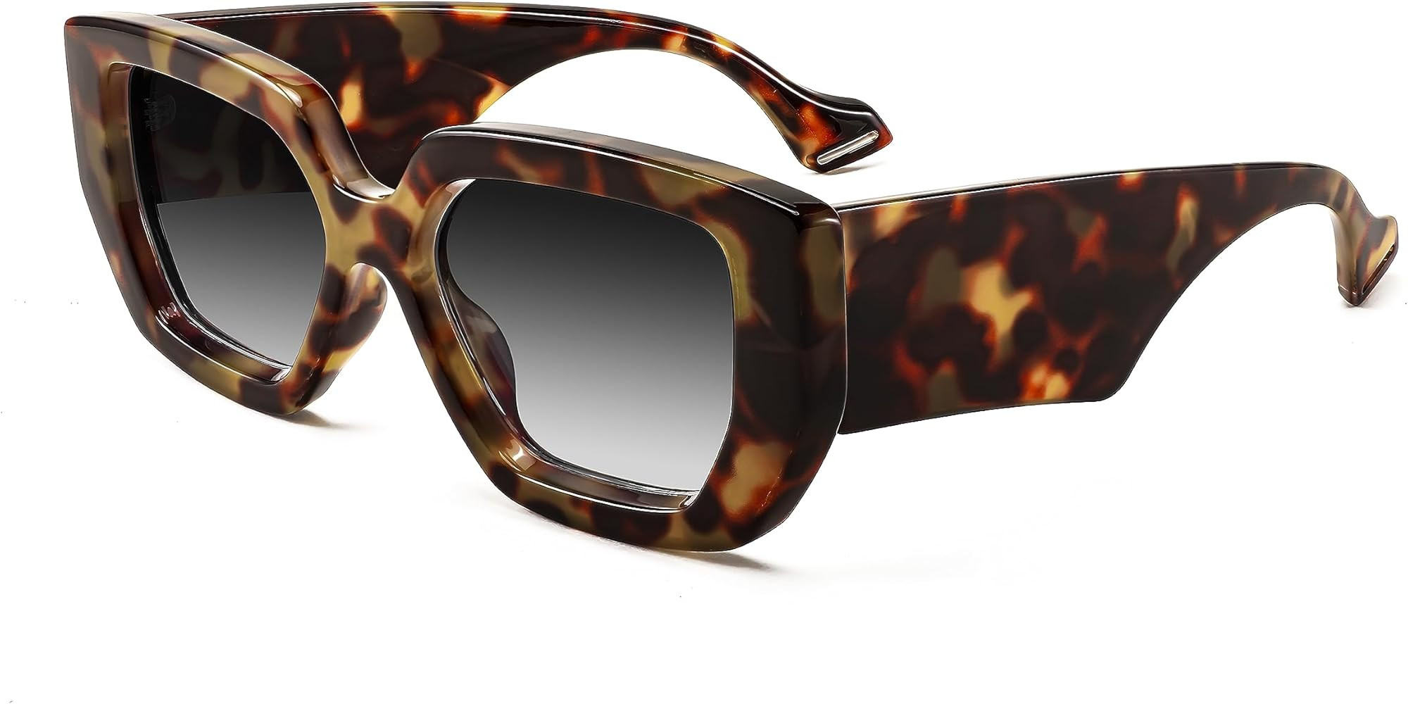 FEISEDY Oversized Square Sunglasses for Women Men Thick Frame Shades B4074 | Amazon (US)