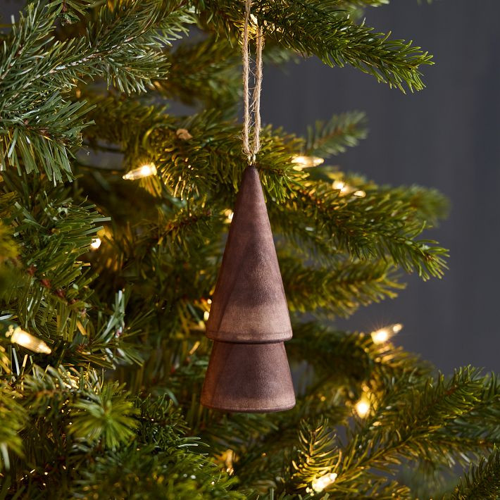 Wood Tree Ornaments | West Elm (US)