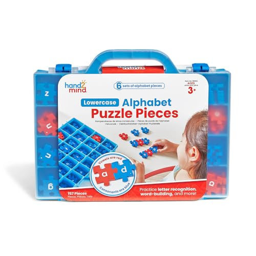 hand2mind Lowercase Alphabet Puzzle Pieces, Spelling Toys for Kids 3-5, Word Building Puzzles, Letter Recognition for Preschoolers, Toddler ABC Learning Toys, Science of Reading Manipulatives | Amazon (US)