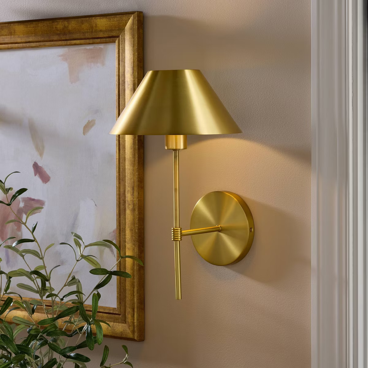 Metal Wall Sconce Brass - Threshold™ designed with Studio McGee | Target