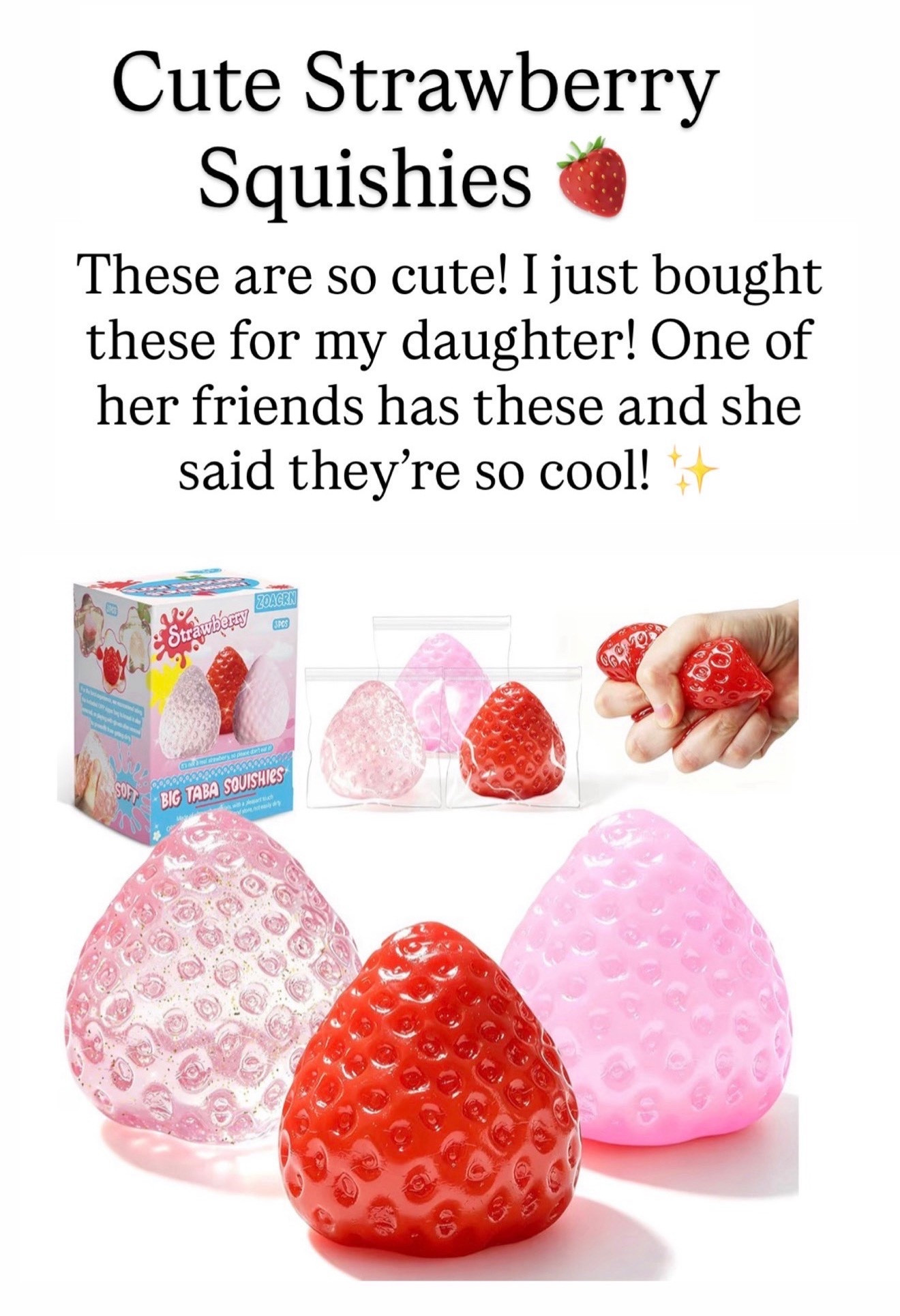 Cute strawberry squishes

#LTKKids