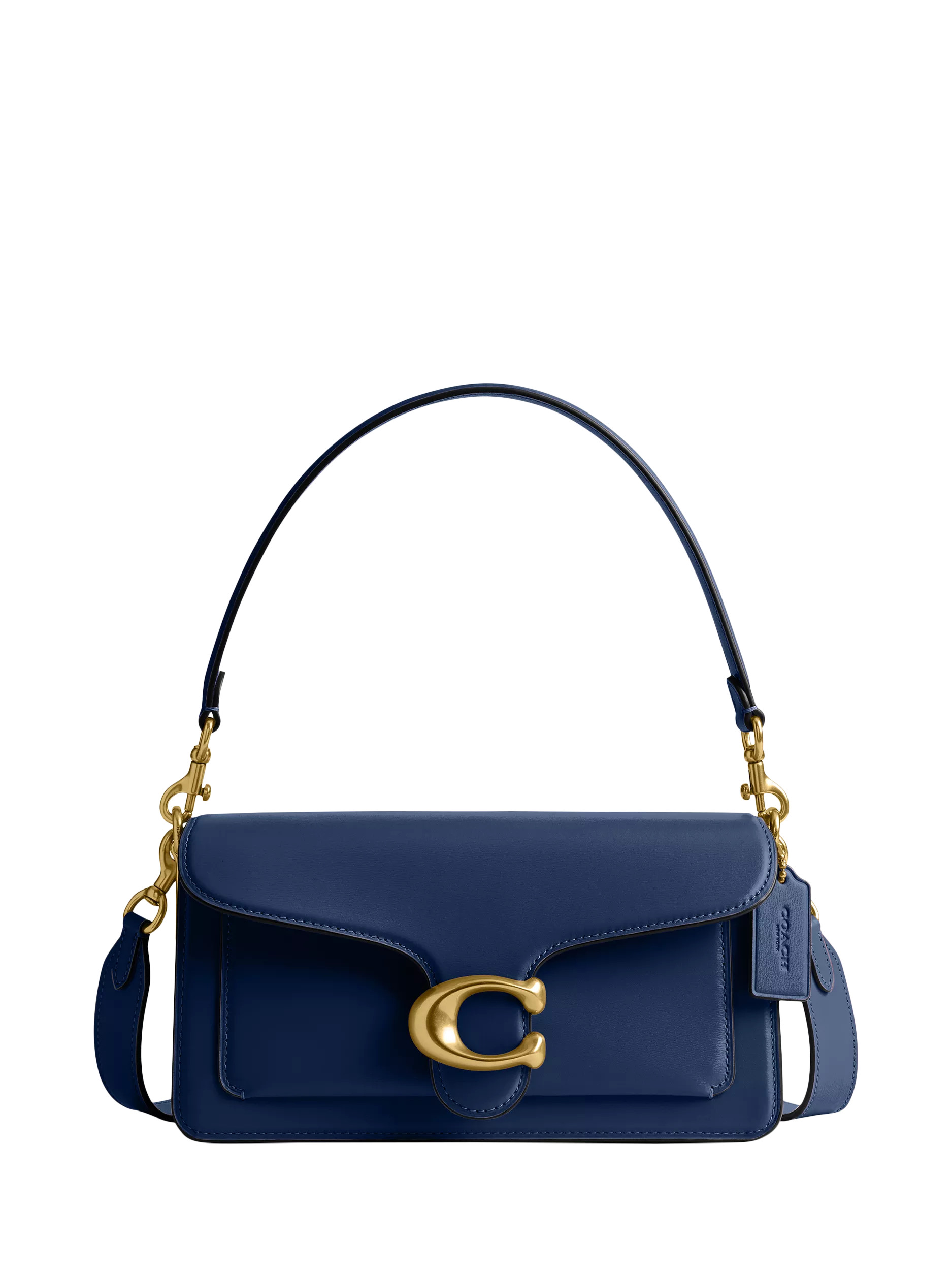 Coach Tabby 26 Leather Shoulder Bag, Blue | John Lewis (UK)