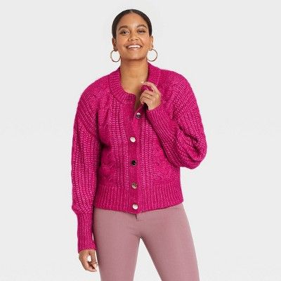 Women's Metal Button Cardigan - A New Day™ | Target