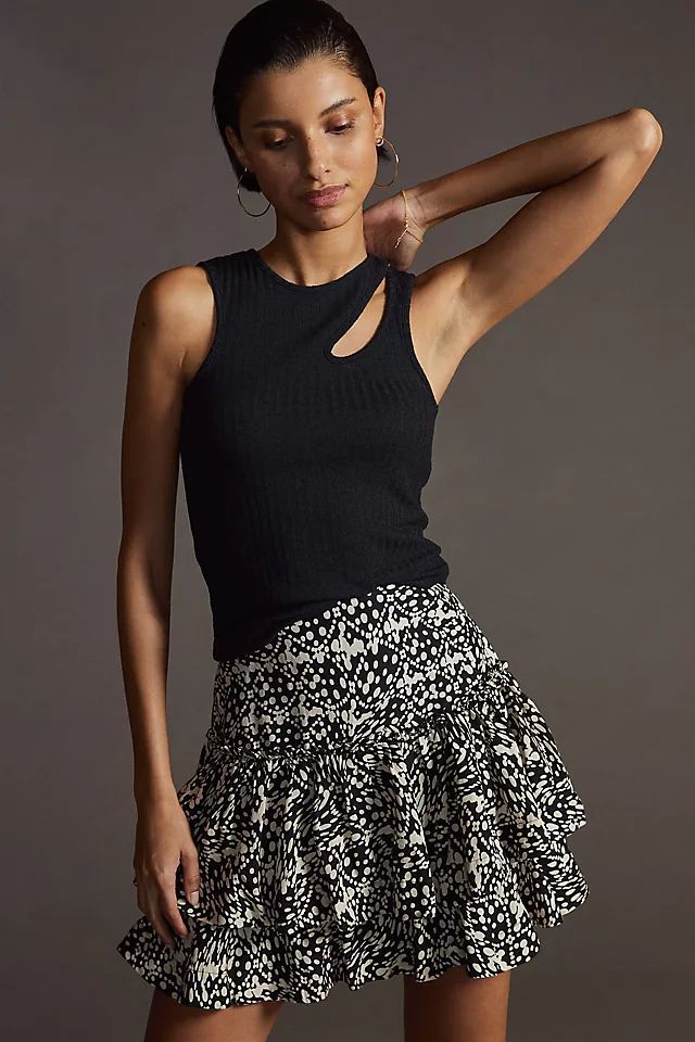 Maeve Ribbed Cut-Out Tank | Anthropologie (US)