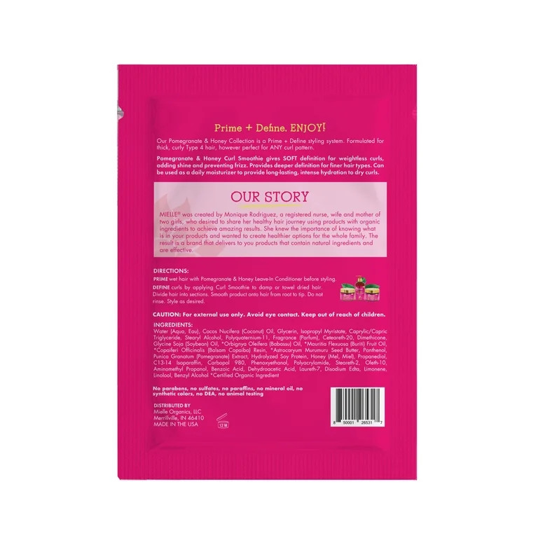 Mielle Pomegranate and Honey Curl Smoothie 1.75 fl oz | Walmart (US)