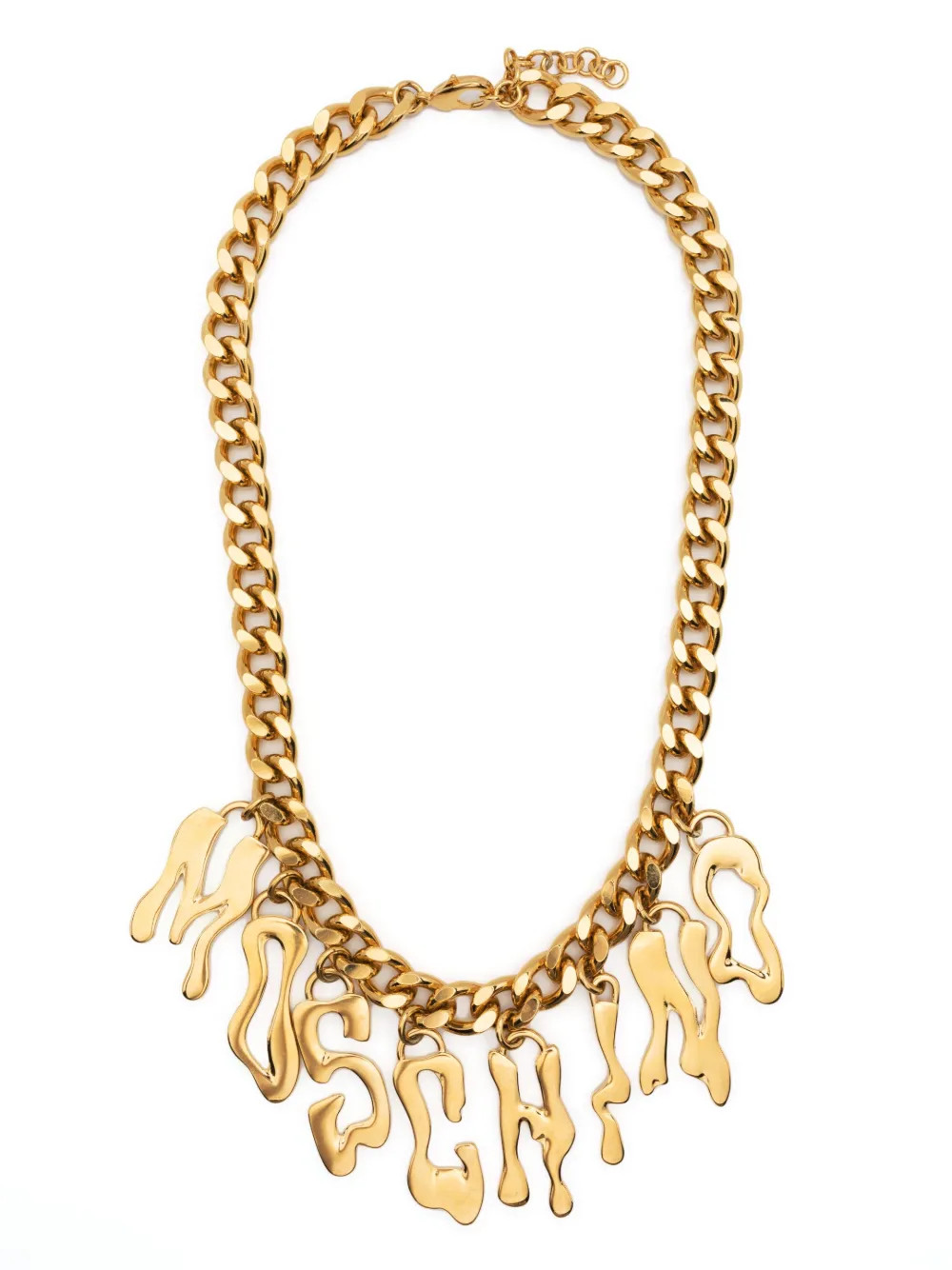 Moschino - Colar de corrente com pingente de logo - mulher - Alumínio/Cobre/zamak - Tamanho único -  | Farfetch (BR)