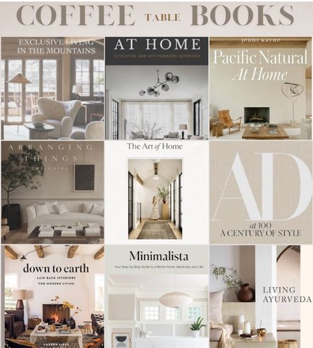 Coffee table books, neutral books, aesthetic books, living room, decor

#LTKfindsunder100 #LTKfindsunder50 #LTKhome