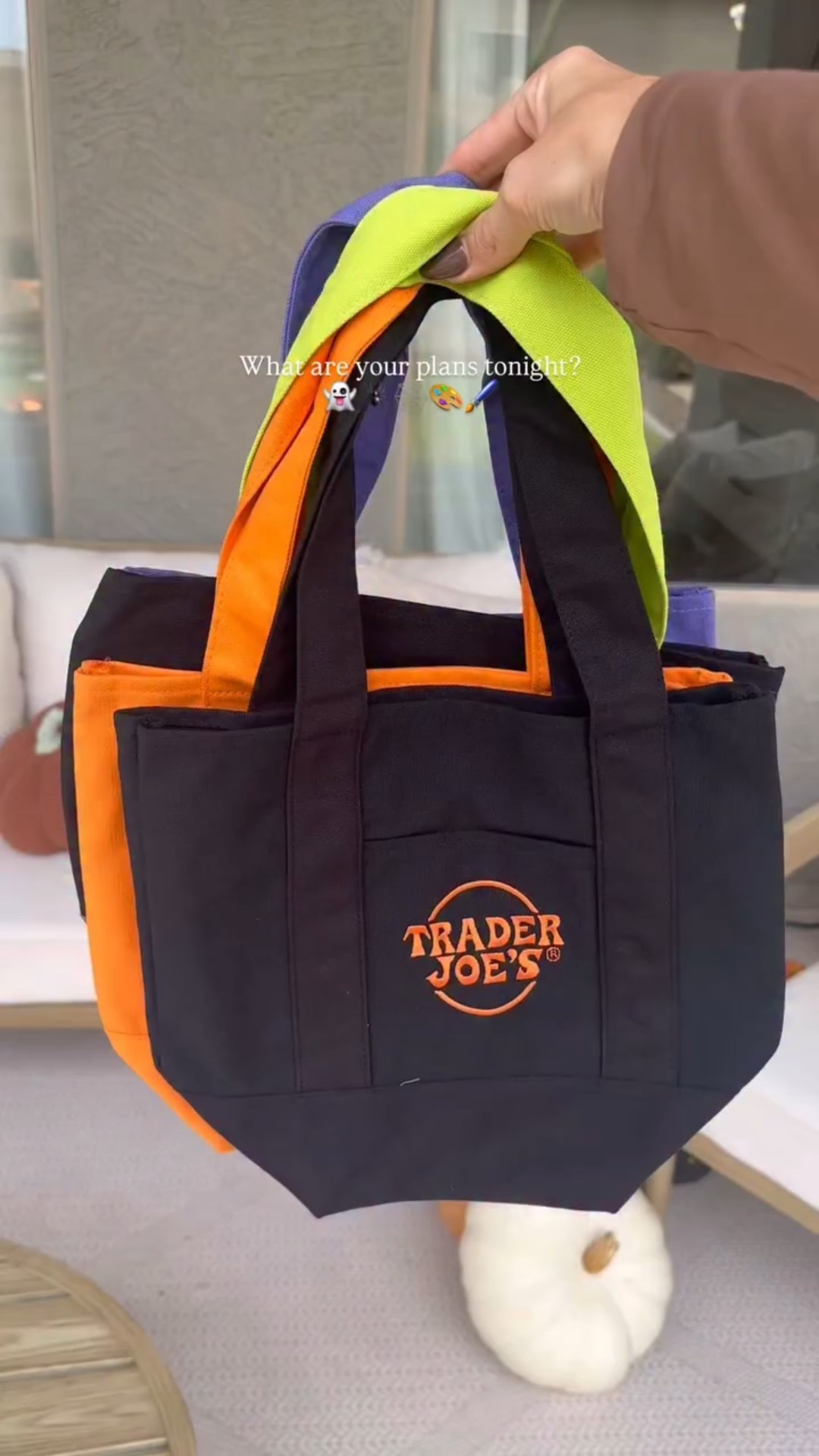My Trader Joe’s Halloween totes just got a glow-up! 🎃✨ Perfect girls night in craft idea. Just grab some fabric paint and customize your own spooky-cute bag! I’ve also seen other people iron on patches or keychain charms. That might be next on my DIY list! The tote bags are limited edition sold in Trader Joe’s, but if you really want them and they’re not available, there are some for sale on Poshmark or eBay. 
 

 #GirlsNightIn #HalloweenCrafts #TraderJoesFinds #HalloweenPartyIdeas #FallHosting

#LTKSeasonal #LTKHalloween #LTKHome