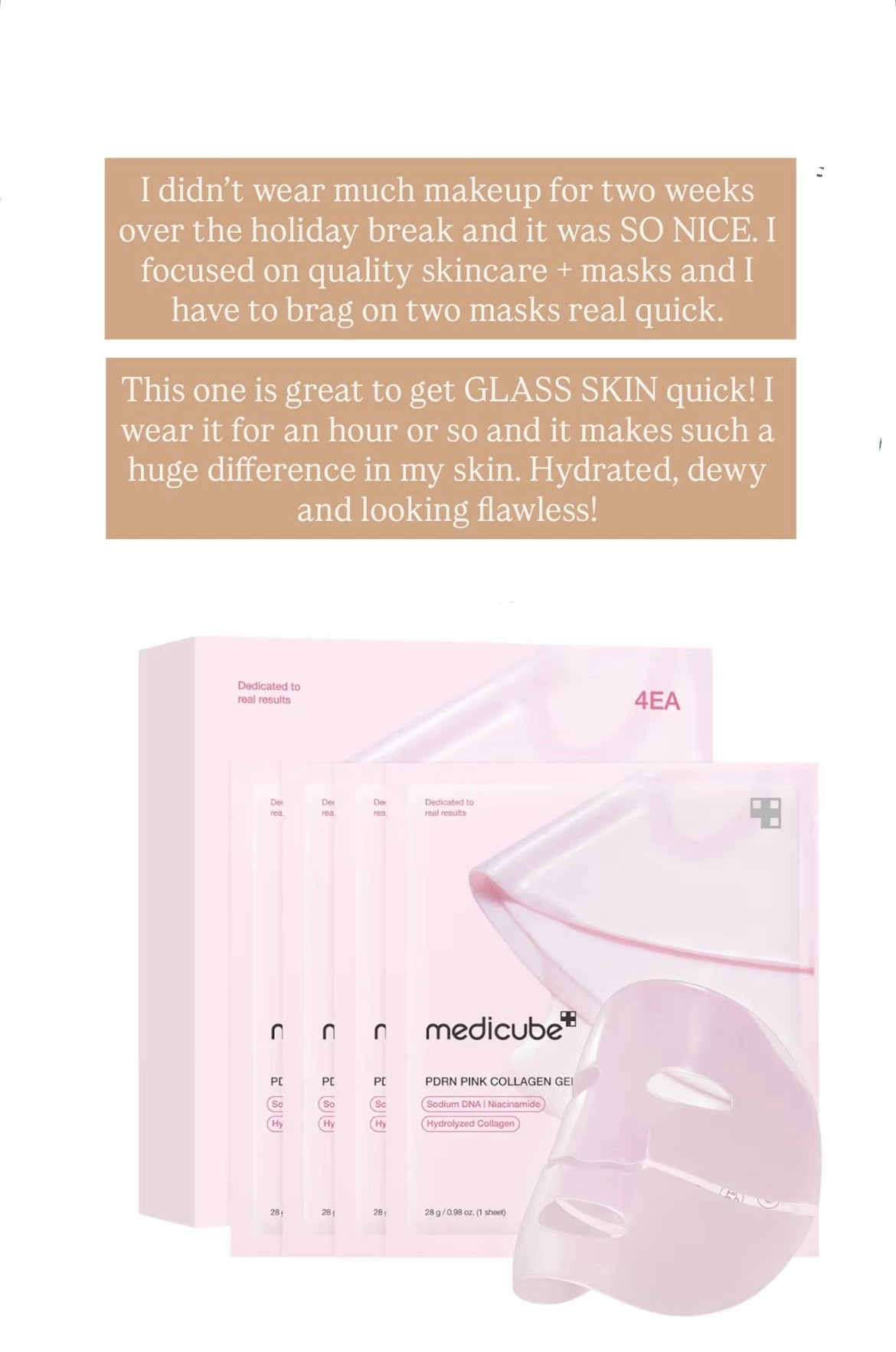 I didn't wear much makeup for two weeks over the holiday break and it was SO NICE. I focused on quality skincare + masks and I have to brag on two masks real quick.

This one is great to get GLASS SKIN quick! I wear it for an hour or so and it makes such a huge difference in my skin. Hydrated, dewy and looking flawless!

#LTKBeauty #LTKselfcare #LTKFindsUnder50
