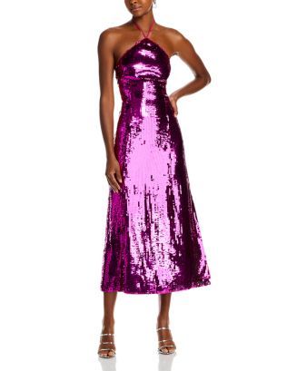 Tasmina Sequin Halter Dress | Bloomingdale's (US)