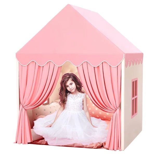 Princess Castle Kids Play Tents For Girls Large Fairy Playhouse For Kids Tent Gift Toys For Girl ... | Wayfair North America