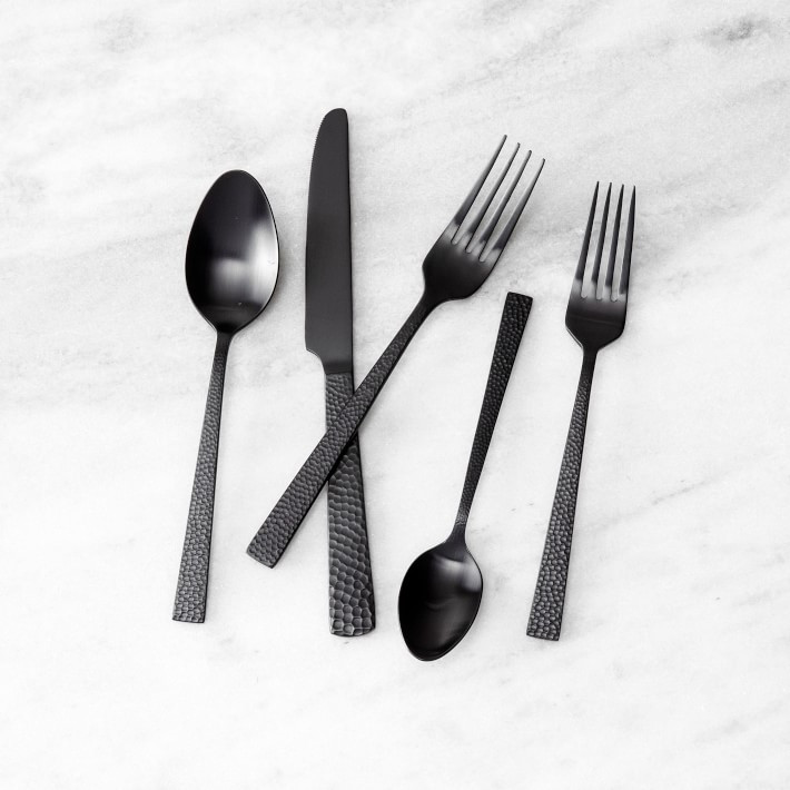 Nomad Black 20-Piece Flatware Set | Williams-Sonoma