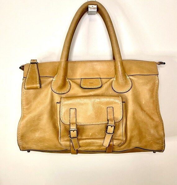 Vintage Chloe Bag Large Chloe Tote Bag Brown Leather Carryall | Etsy | Etsy (US)