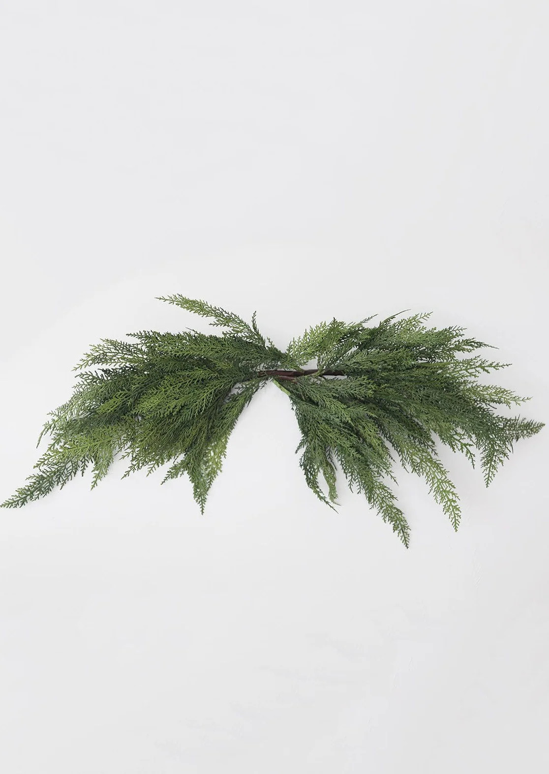 Green Cedar Mantle Swag | Artificial Christmas Garlands at Afloral.com | Afloral