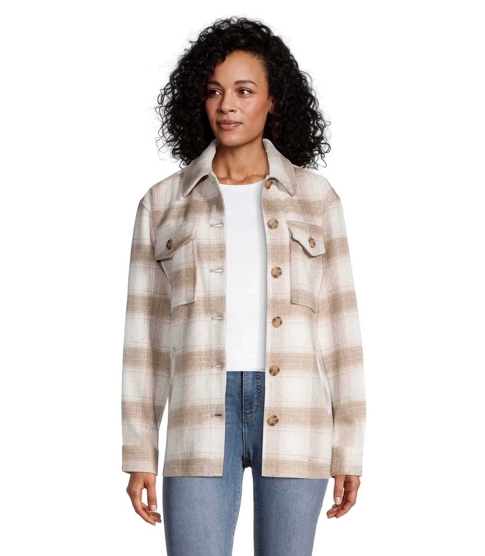 Women's Button Down Shacket | Mark's - Lequipeur