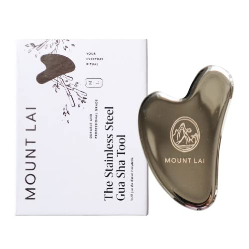 Mount Lai - The Stainless Steel Gua Sha Facial Lifting Tool | Face Sculpting Tool for Skin Care | Guasha Tool for Face and Body | Facial Massage Tools to Relieve Muscle Tension and Reduce Puffiness | Amazon (US)