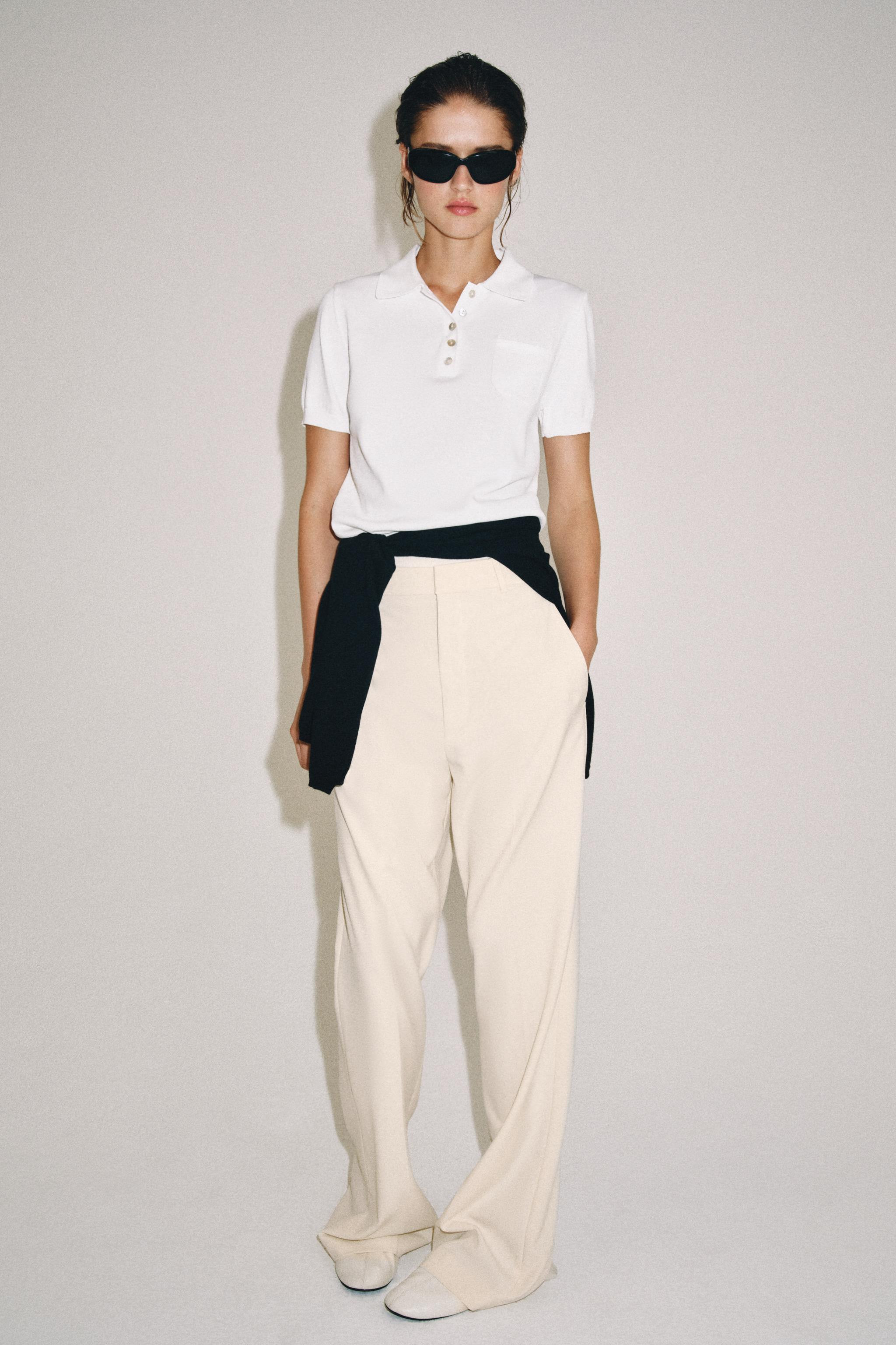ZW COLLECTION HIGH-WAIST TROUSERS | Zara UK