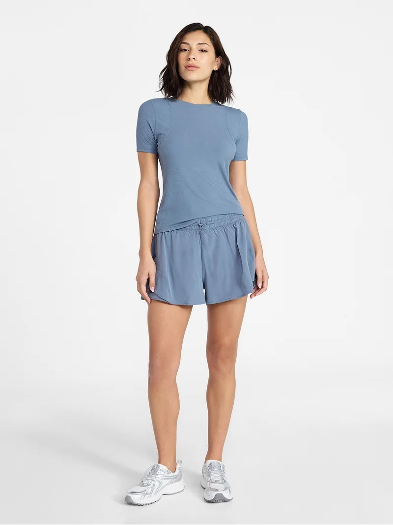 Avia Women's and Women's Plus Flounce Running Shorts, Sizes XS-4X | Walmart (US)