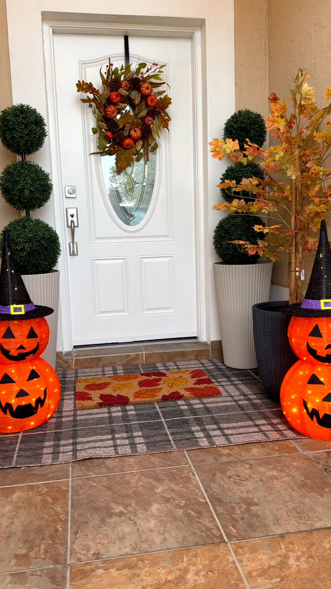 #ad Wayfair is my go to for all things home- even seasonal decor! Transformed my front porch with these light up pumpkins, new rugs, festive wreath and faux greenery! 

@wayfair #wayfair #wayfairpartner 

Fall front porch, Halloween decor, front porch inspo, outdoor rug, faux greenery

#LTKHome #LTKSaleAlert #LTKSeasonal