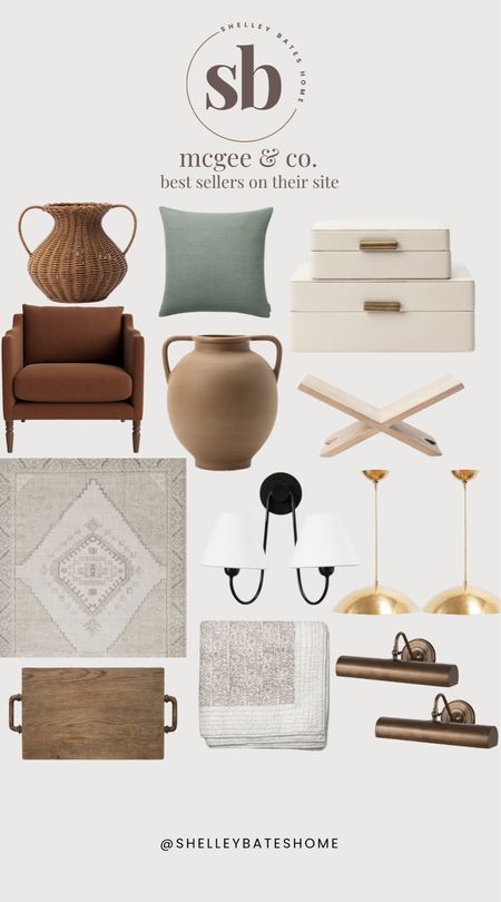 McGee & Co., best sellers on their site! The double scone and that area rug are my top favorites! 






Accent vase, accent pillow, throw pillow, home decor, book stand, wall sconces, light fixtures, light pendant, art light, area rug, living room rug, bedroom rug, accent chair, accent board, accent tray, throw blanket

#LTKStyleTip #LTKHome