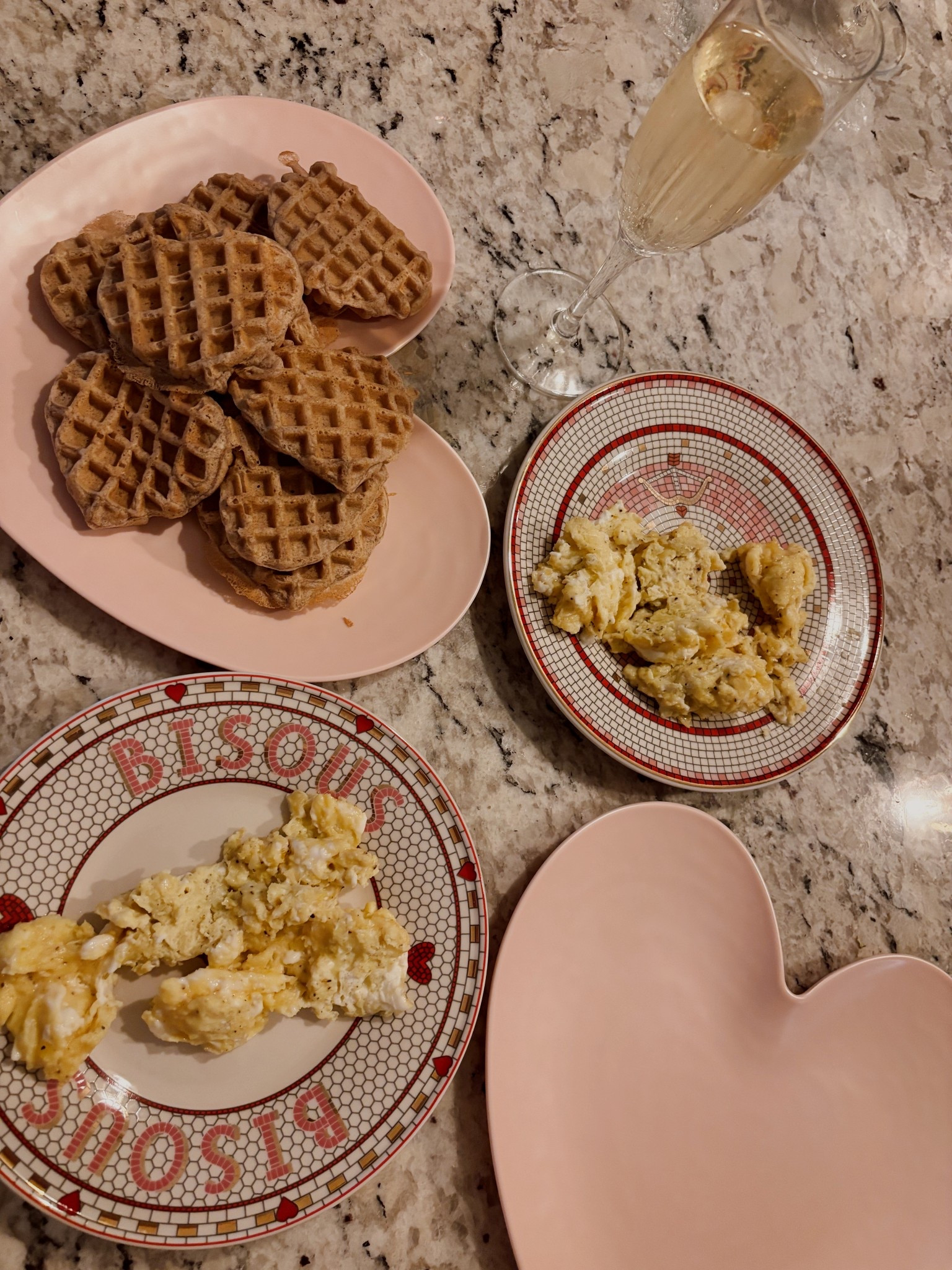 PLATES FOR VALENTINES 
or really any one that loves French & pink