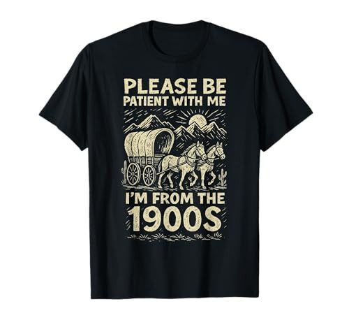 Funny Tee Shirt Dad Men Women I'm from 1900s Father's Day T-Shirt | Amazon (US)