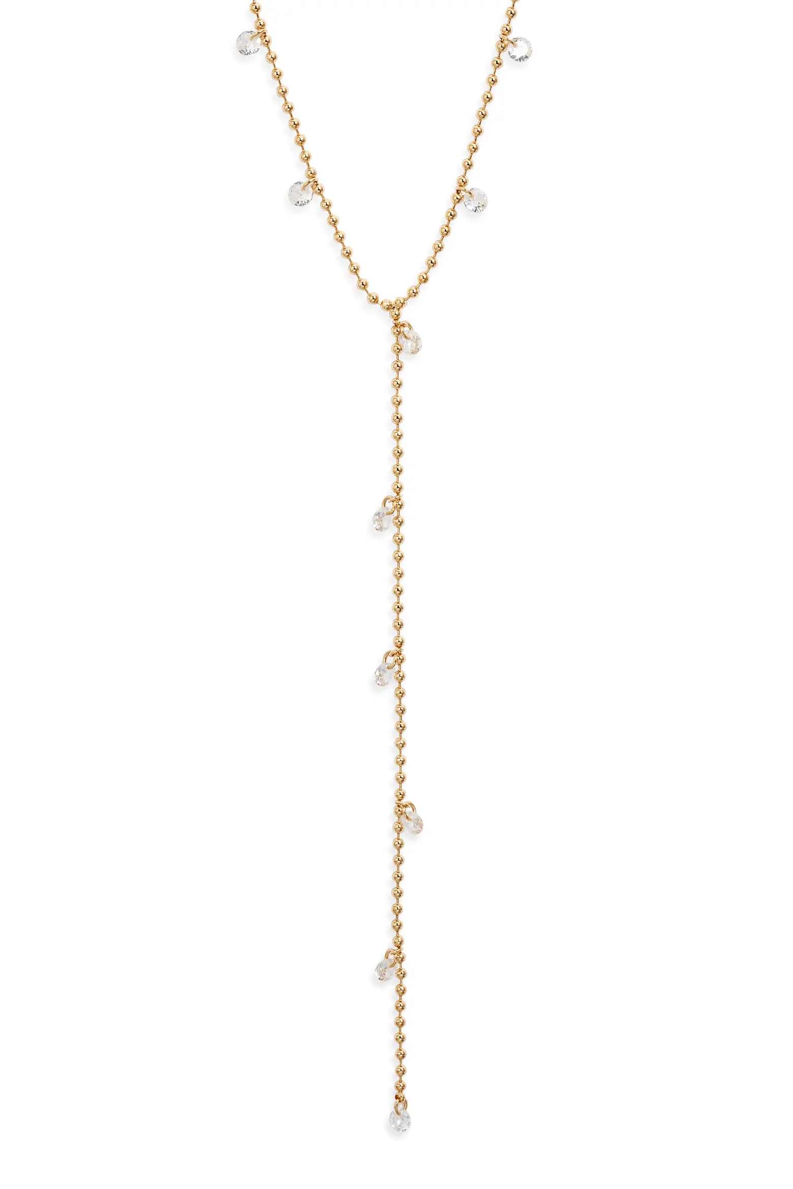 Scattered Cubic Zirconia Y-Necklace (Women) | Nordstrom | Nordstrom