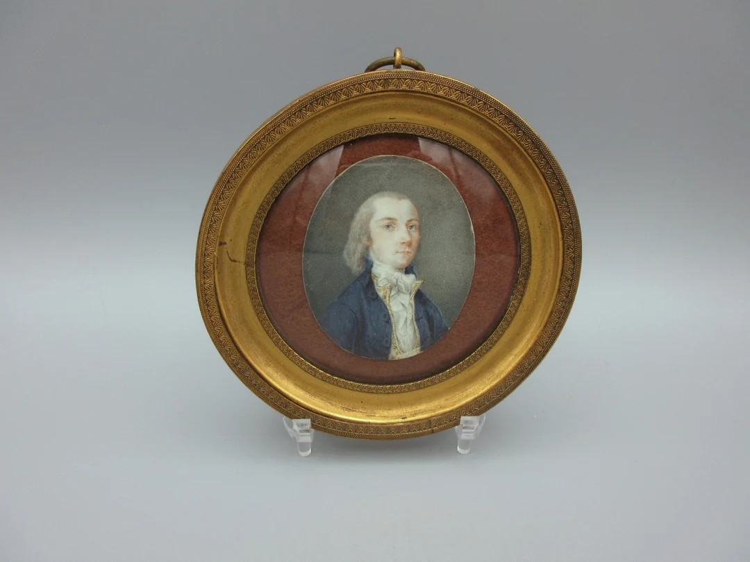 Late 18th Early 19th Century Painted Portrait Miniature of a - Etsy | Etsy (US)