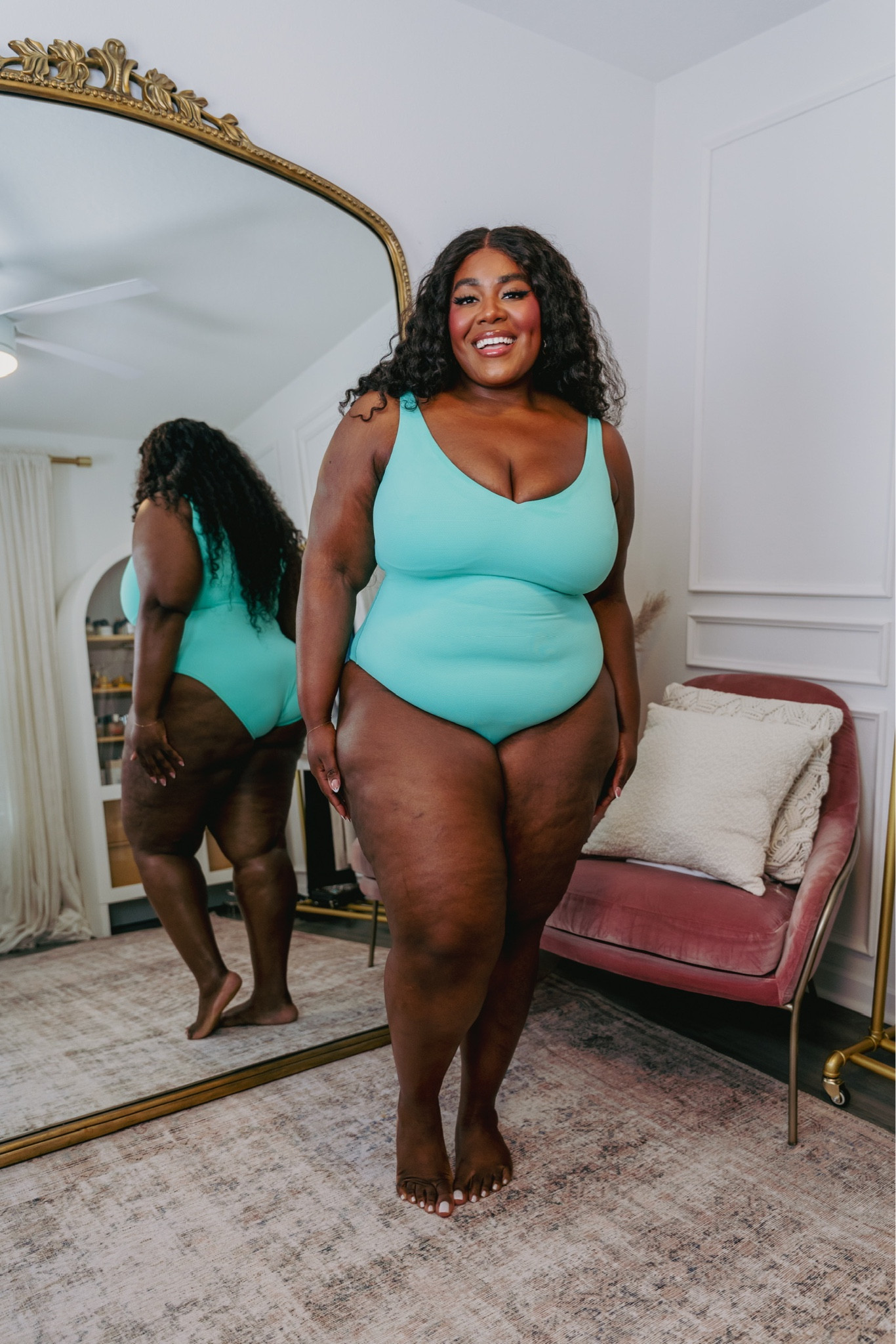 It’s not just the swimsuit that matters, it’s how you wear it babe. Let’s style my new swim pieces from Spanx! Y’all know my love for Spanx swim is deep; they have 360° of shaping to hug all of my curves just right. The textured pique fabric smooths all over with no digging, praise.

Now, which​ look is more your poolside vibe?

I’m wearing a 2X in both swimsuits and everything is linked in my LTK. Use my code THAMARRXSPANX for 10% off and free shipping too!

@spanx #SpanxPartner

Plus Size Swim, One Piece Swimsuit, Vacation Outfits 

#LTKswim #LTKfindsunder100 #LTKplussize