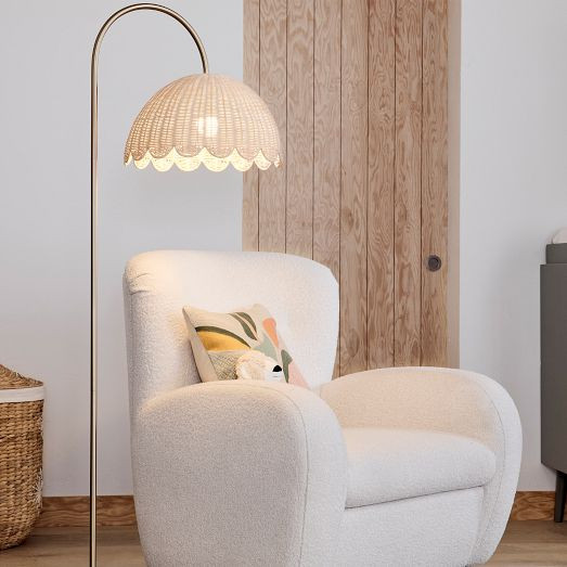 Rattan Bubble Floor Lamp (60") | West Elm (US)