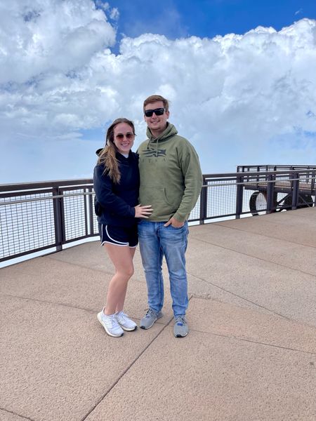 Colorado vacation outfit at the top of pikes peak. My lululemon hoodie came in clutch. These shoes are my favorite to run in and wear everyday. He lives in his Sitka apparel and swears by them. Some stuff is on sale now  

#LTKshoecrush #LTKFind #LTKsalealert