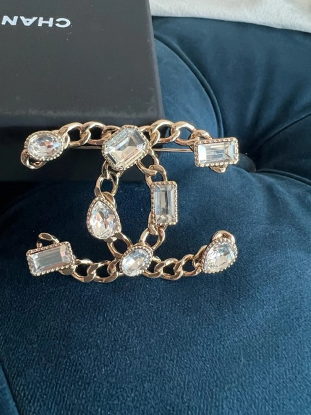 Authentic Vintage Chanel Brooch - Etsy | Etsy (US)