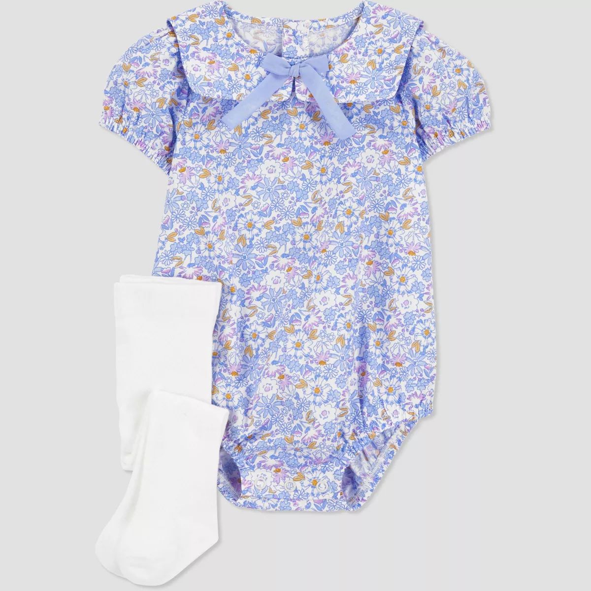 Carter's Just One You® Baby Girls' Floral Bubble Top & Bottom Set - Purple | Target