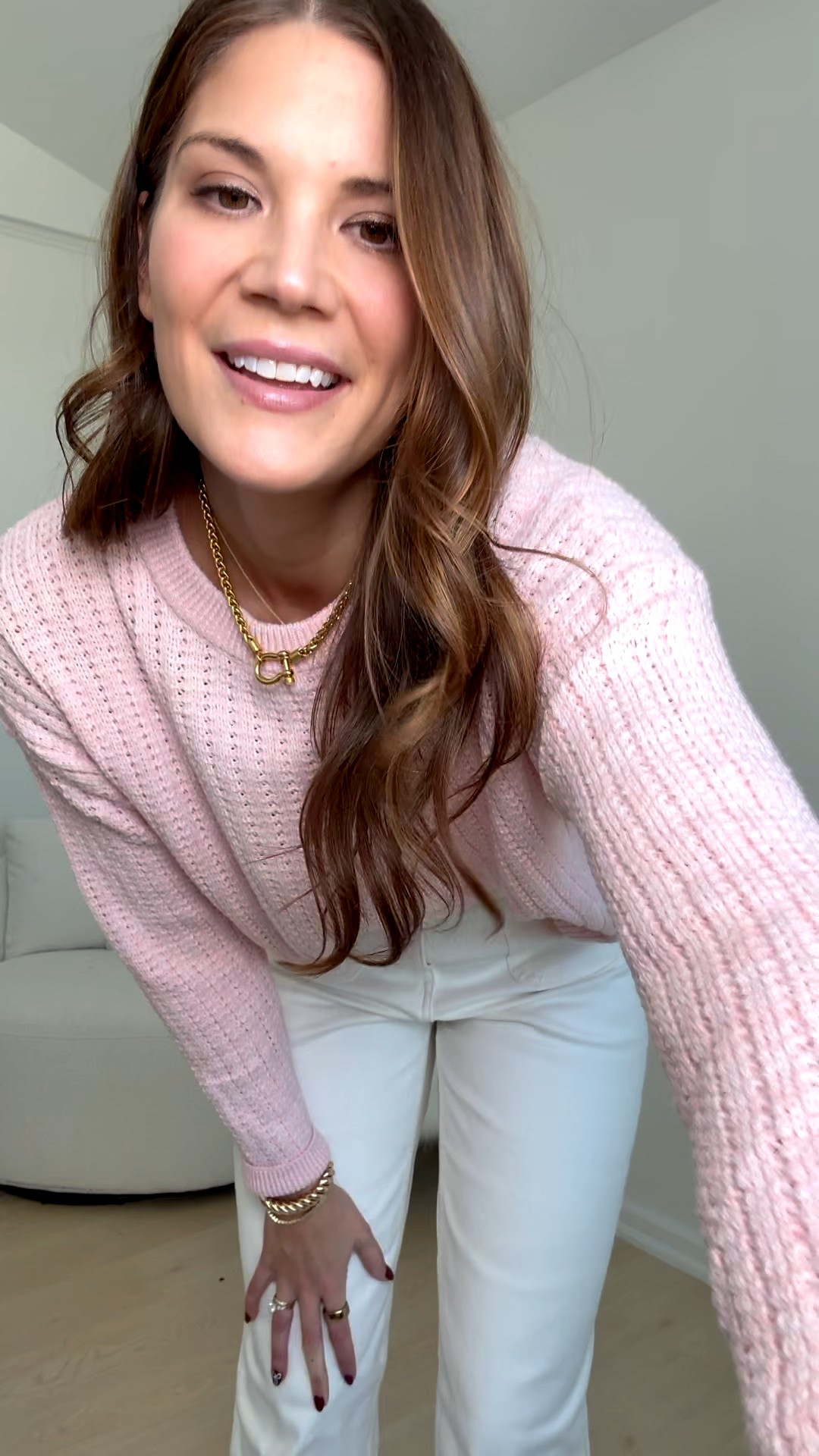 Love these white jeans! I’ve been obsessed with jeans that have the pockets on the front. They’re so comfortable. They restock them all the time so if they say out of stock they will come back! 

Jeans, White jeans, Sweater, Sneakers, Beige sneakers, Pink sweater, Tall girl approved, Stang and co

#LTKHoliday #LTKTall #LTKSeasonal