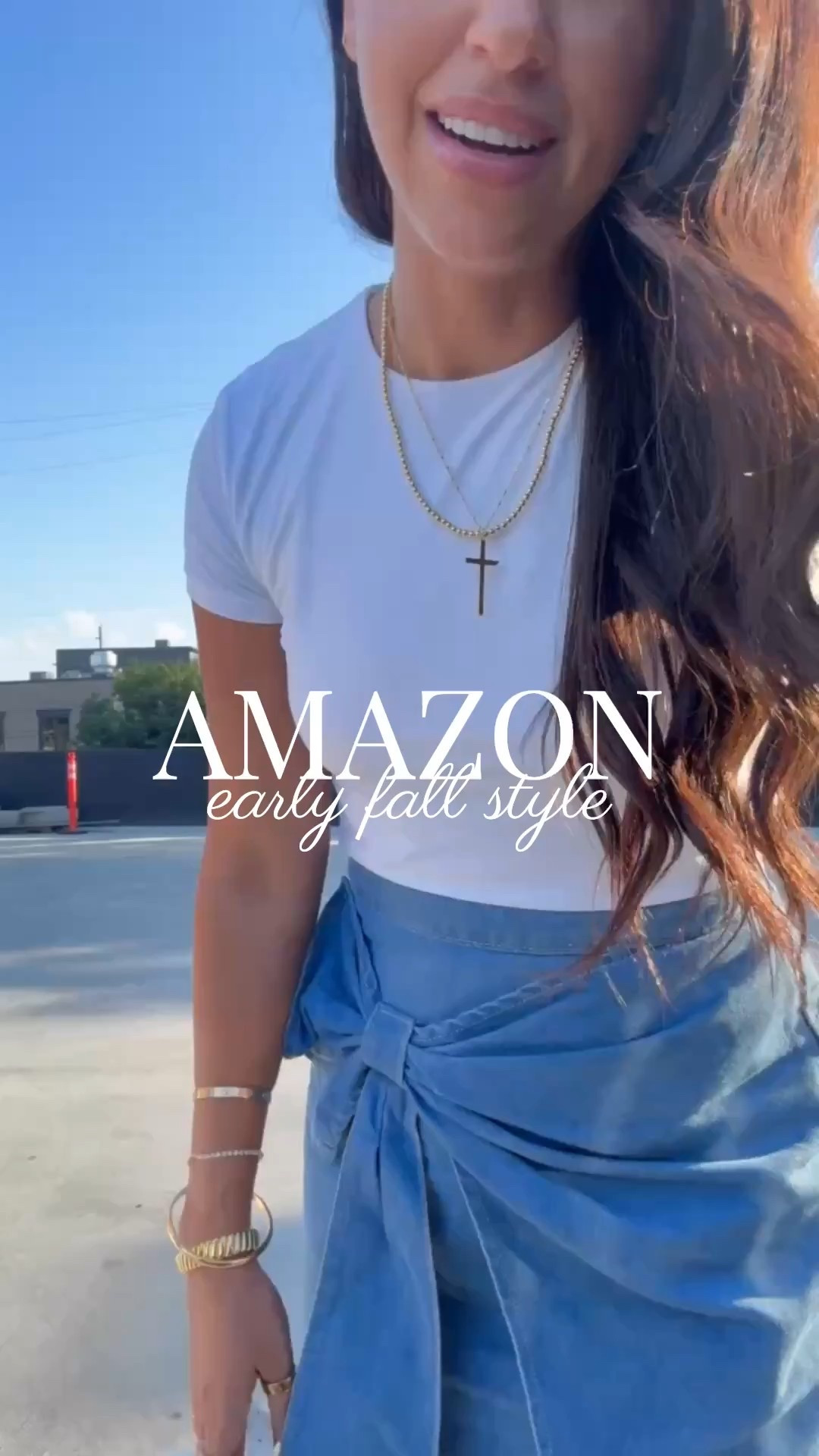 Top: medium
Skirt: medium 

The cutest denim skirt from Amazon! 

amazon, amazon styles, skirt, wrap skirt, amazon skirt, early fall fashion, early fall styles, white tee, amazon top, Dede Raad, dress up buttercup, mom of 3

#LTKFindsUnder50 #LTKFindsUnder100 #LTKStyleTip