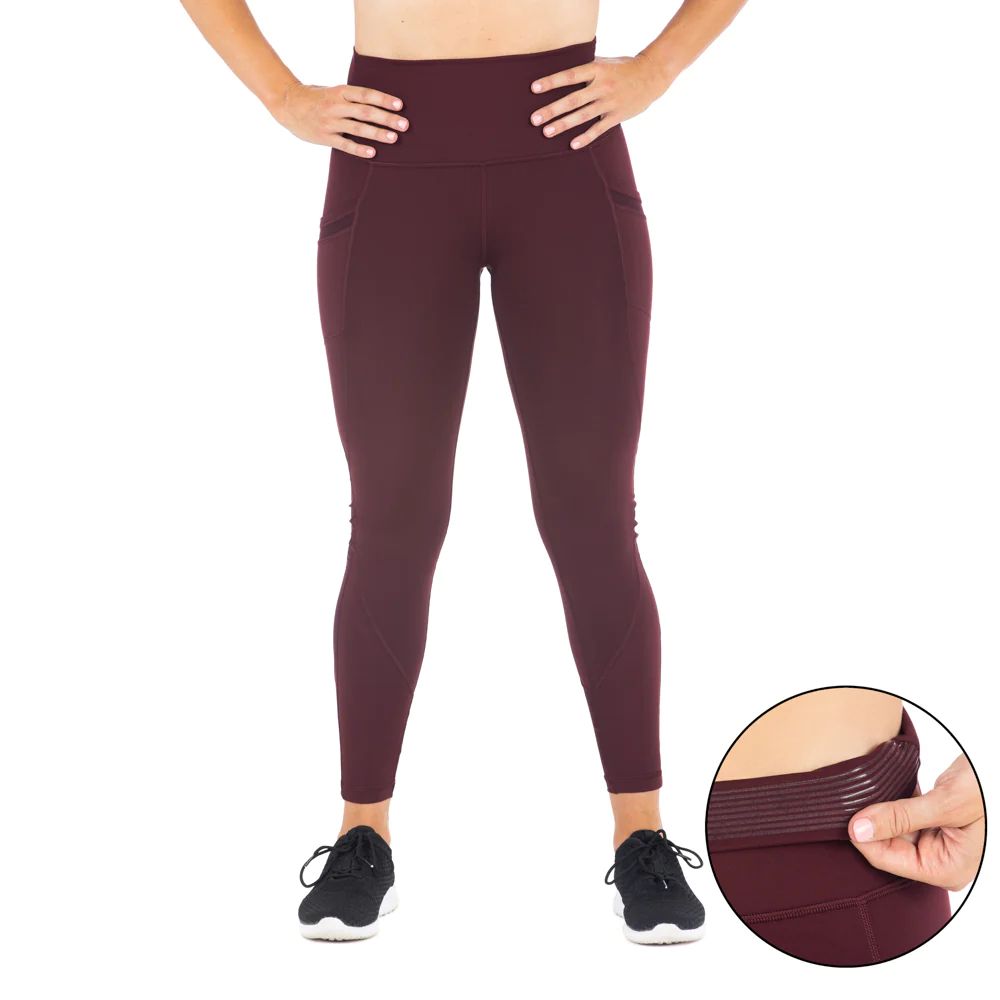 Blade Mesh Leggings - Sangria | Love and Fit