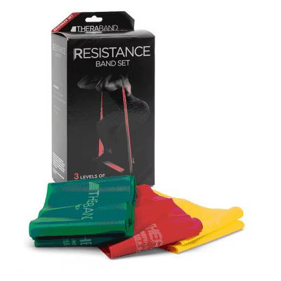 THERABAND Resistance Bands Set, Yellow/Red/Green, Beginner, Non-Latex | Target