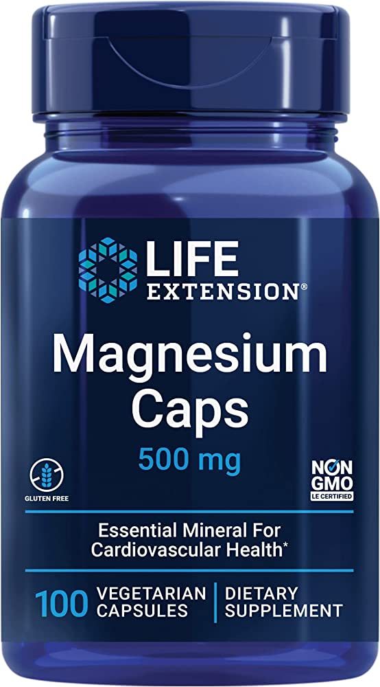Life Extension Magnesium Caps 500 mg – Essential Mineral Blend For Cardiovascular & Whole-Body ... | Amazon (US)