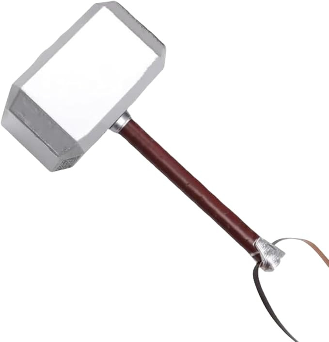 damdos Halloween Prop Cosplay Hammer, PU Foam Axe Hammer Costume Weapon Birthdays Gifts | Amazon (US)