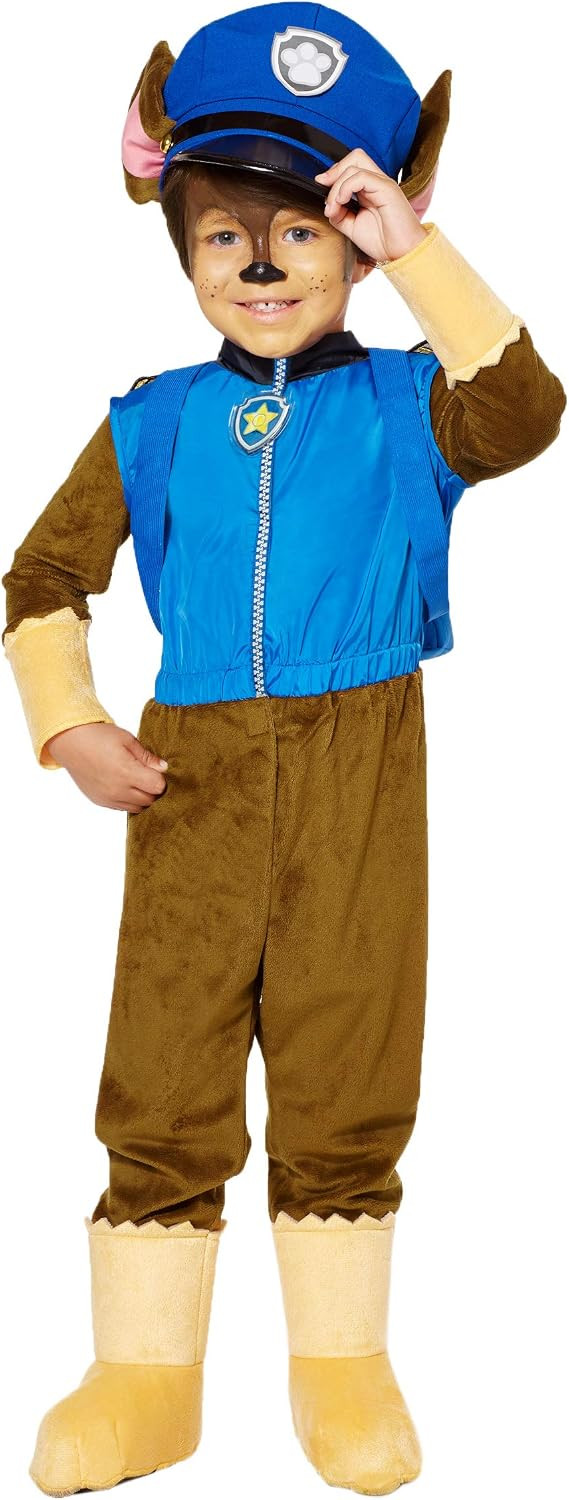 Spirit Halloween PAW Patrol Toddler Chase Costume | Officially Licensed | Group | One Piece | Cop Outfit | Amazon (US)