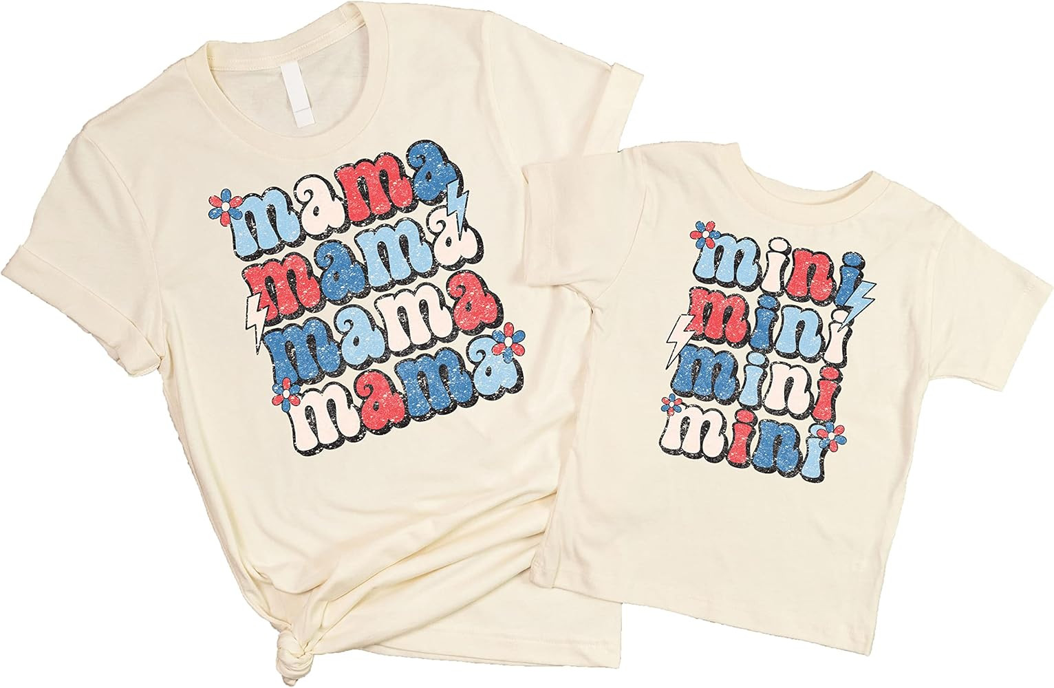 Mommy & Me USA Patriotic Mama Mini 4th of July Shirts for Matching Outfits | Amazon (US)