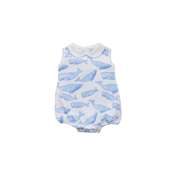 Watercolor Whales Pima Bubble | NANTUCKET KIDS