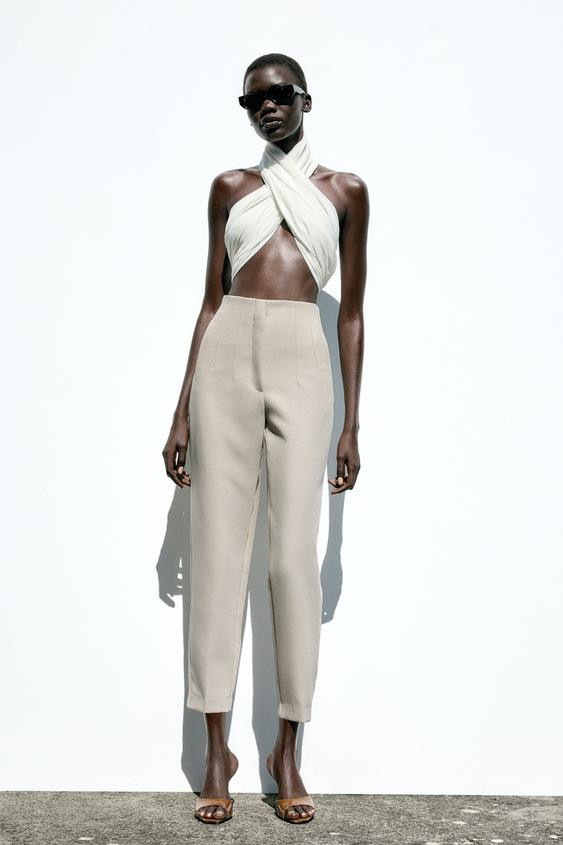 PANTS WITH A HIGH WAIST | Zara US