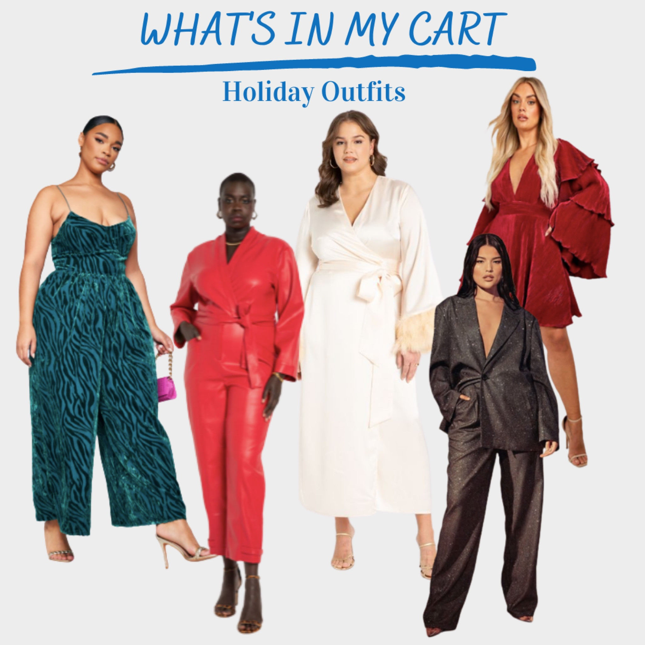 #holidayoutfits #jumpsuit #holidaydress #christmas #thanksgivingoutfit

Holiday outfits currently in my cart! 🛒 

#LTKsalealert #LTKSeasonal #LTKHoliday