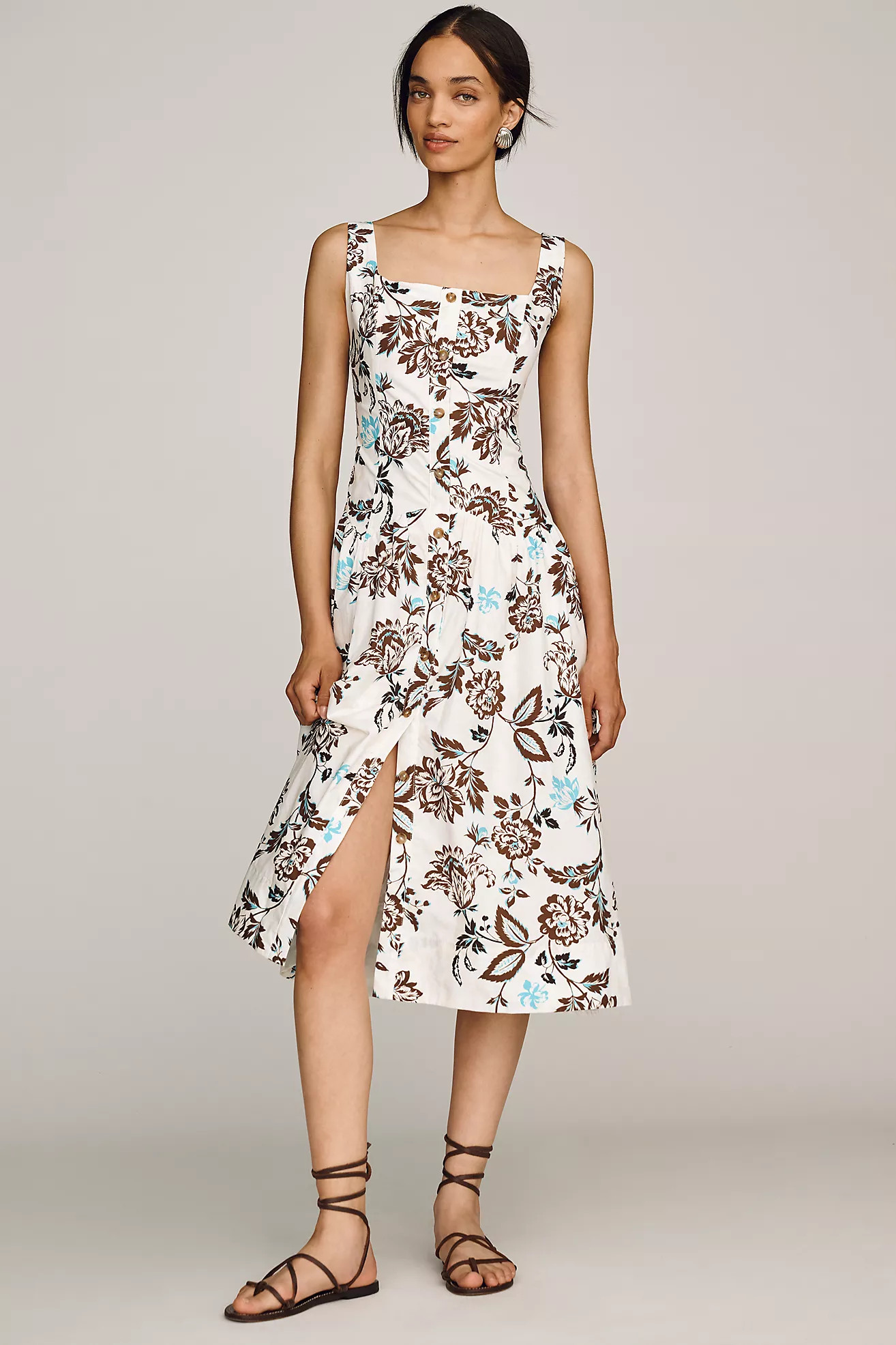 By Anthropologie Cotton Buttondown Midi Dress | Anthropologie (US)
